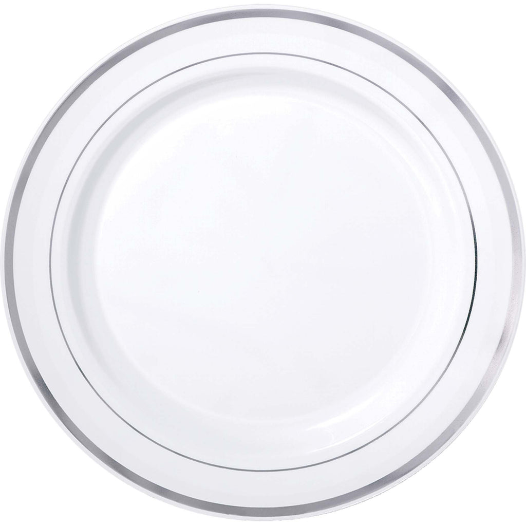 amscan-premium-plates-white-with-h-s-silver-trim-7.5in-pack-of-20-1