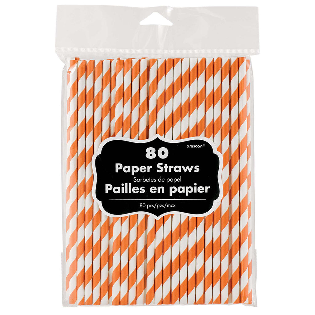 amscan-solid-paper-straws-orange-peel-pack-of-80-1