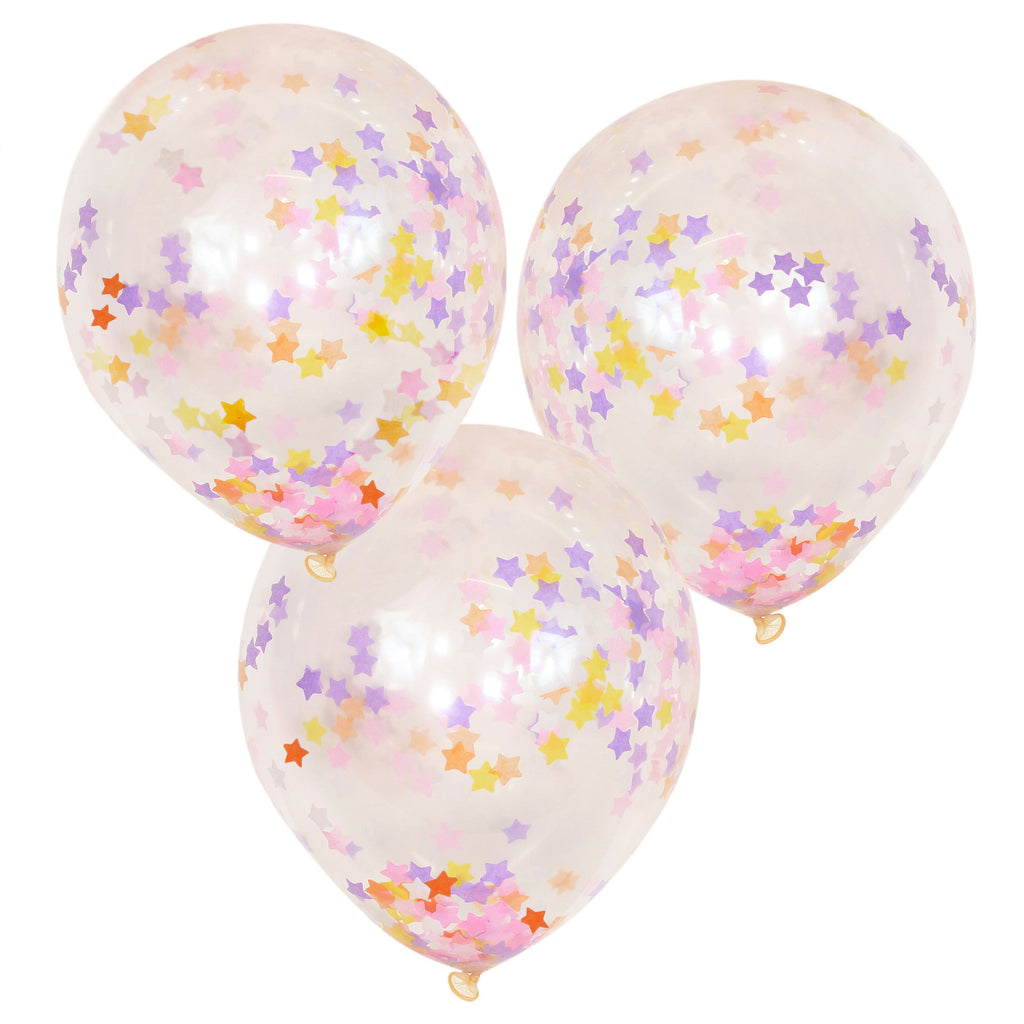 ginger-ray-pastel-star-confetti-latex-balloon-12in-pack-of-5-ginr-mw-112
