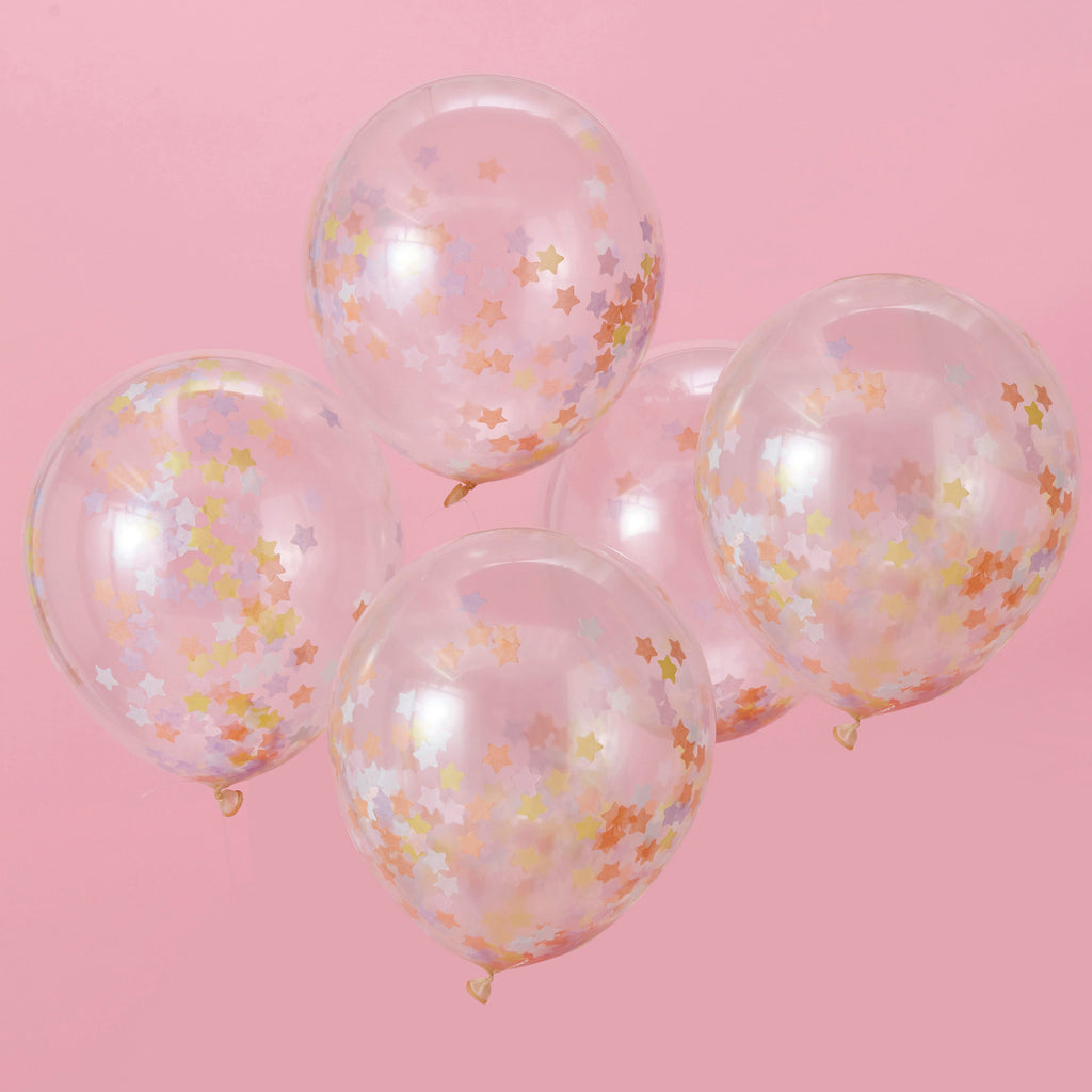 ginger-ray-pastel-star-confetti-latex-balloon-12in-pack-of-5-ginr-mw-112