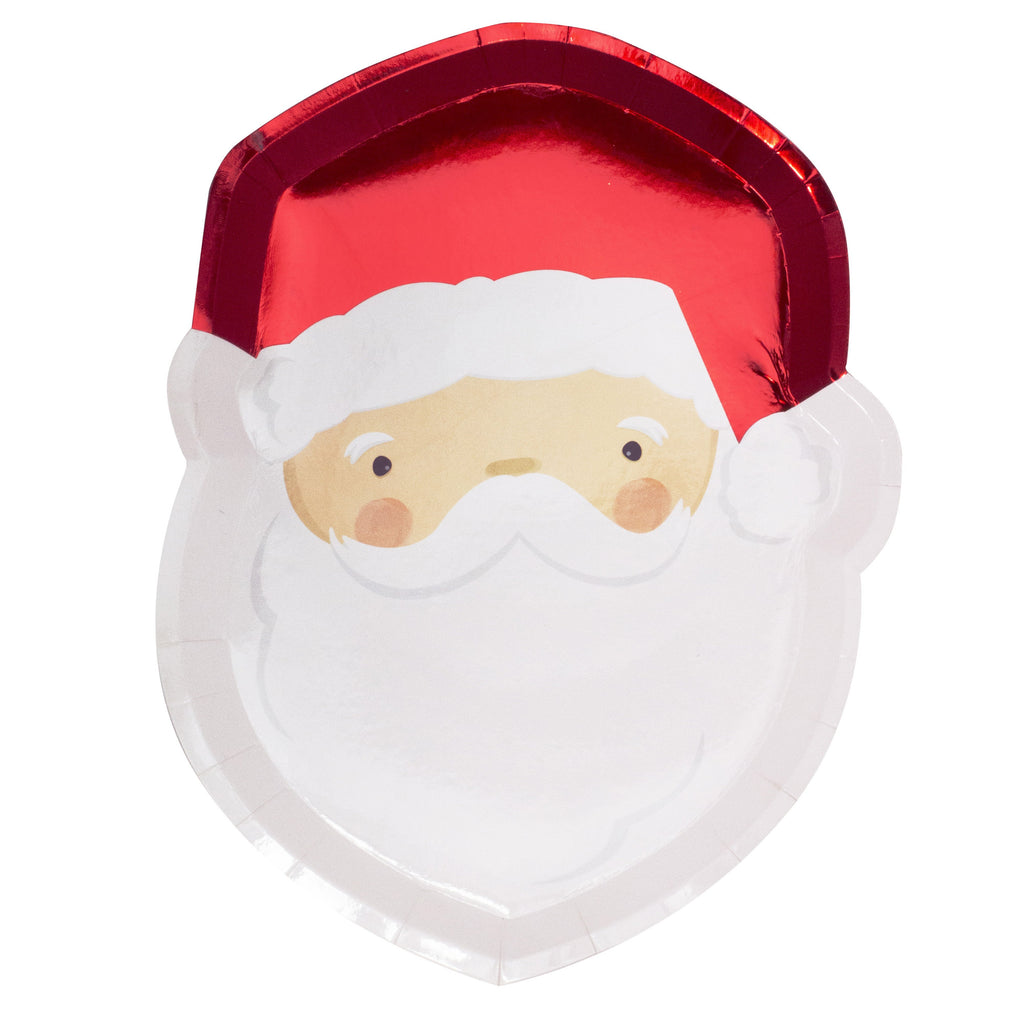 ginger-ray-red-foiled-santa-christmas-paper-plates-silly-santa-pack-of-8- (1)