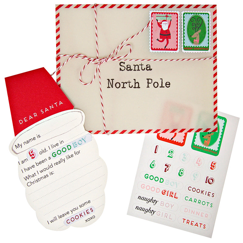 Santa Wish List & Sticker Sheet