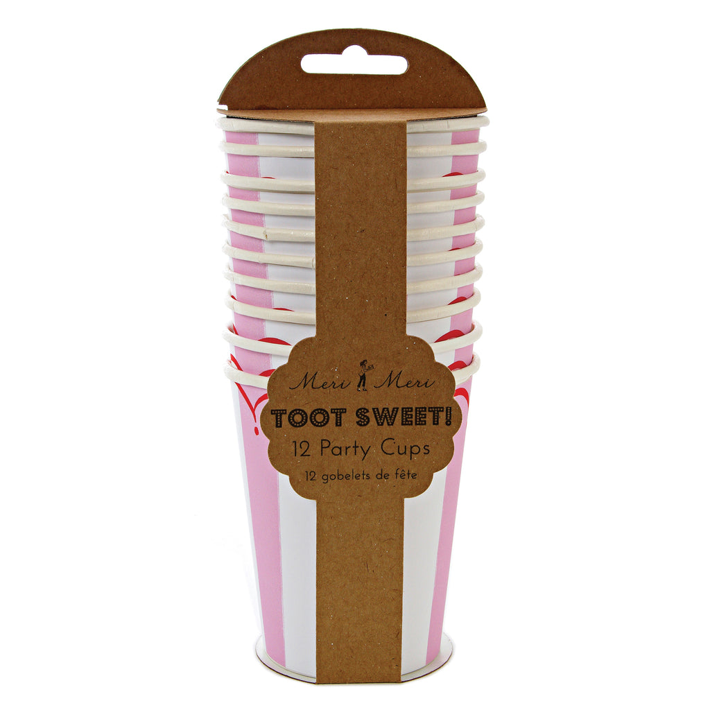 Toot Sweet Pink Party Cup 9oz - Pack of 12