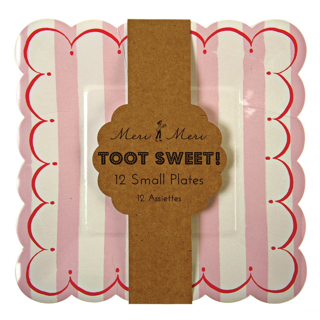 Toot Sweet Pink Small Plates - Pack of 12