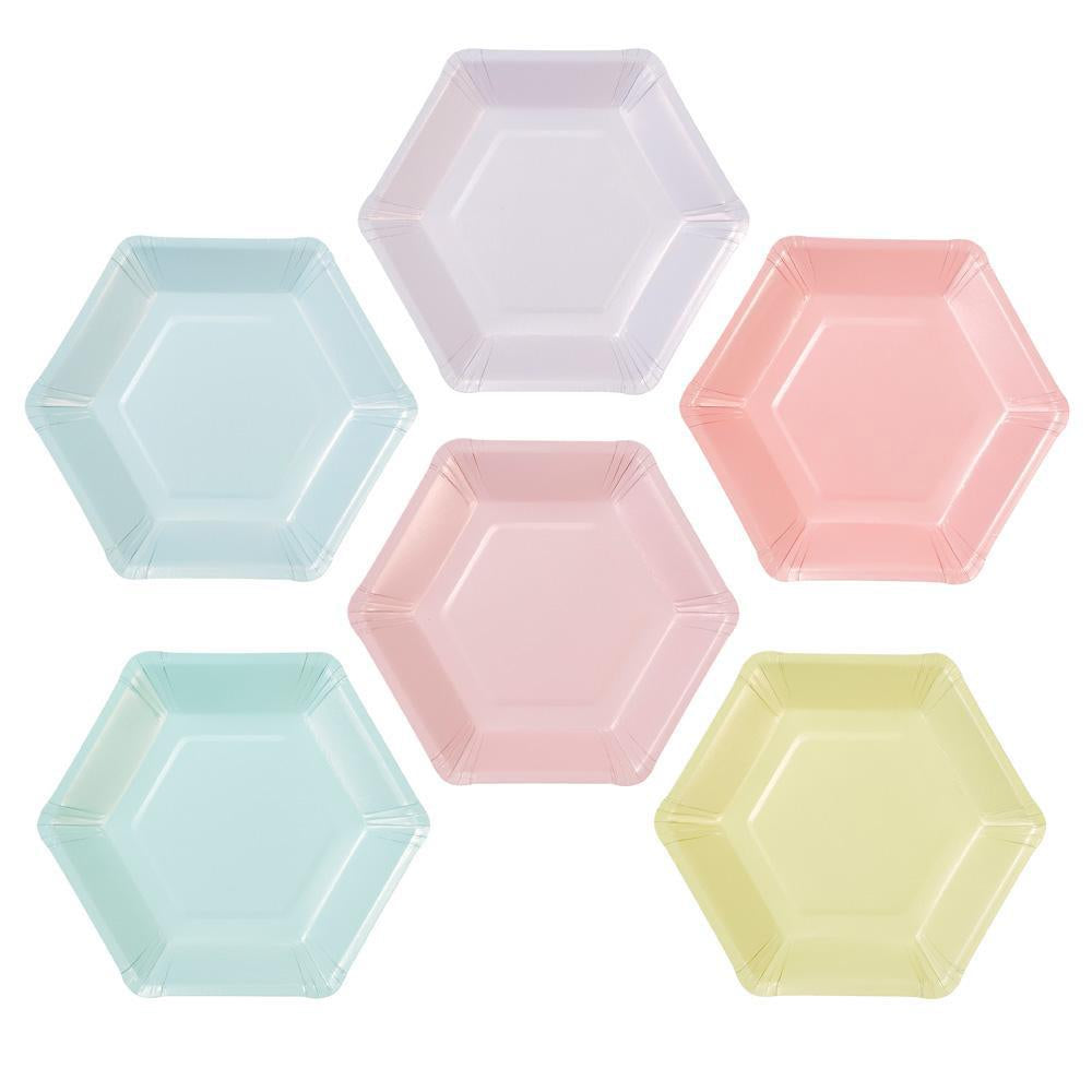 talking-tables-we-heart-pastel-hexagonal-plates-pack-of-12- (1)