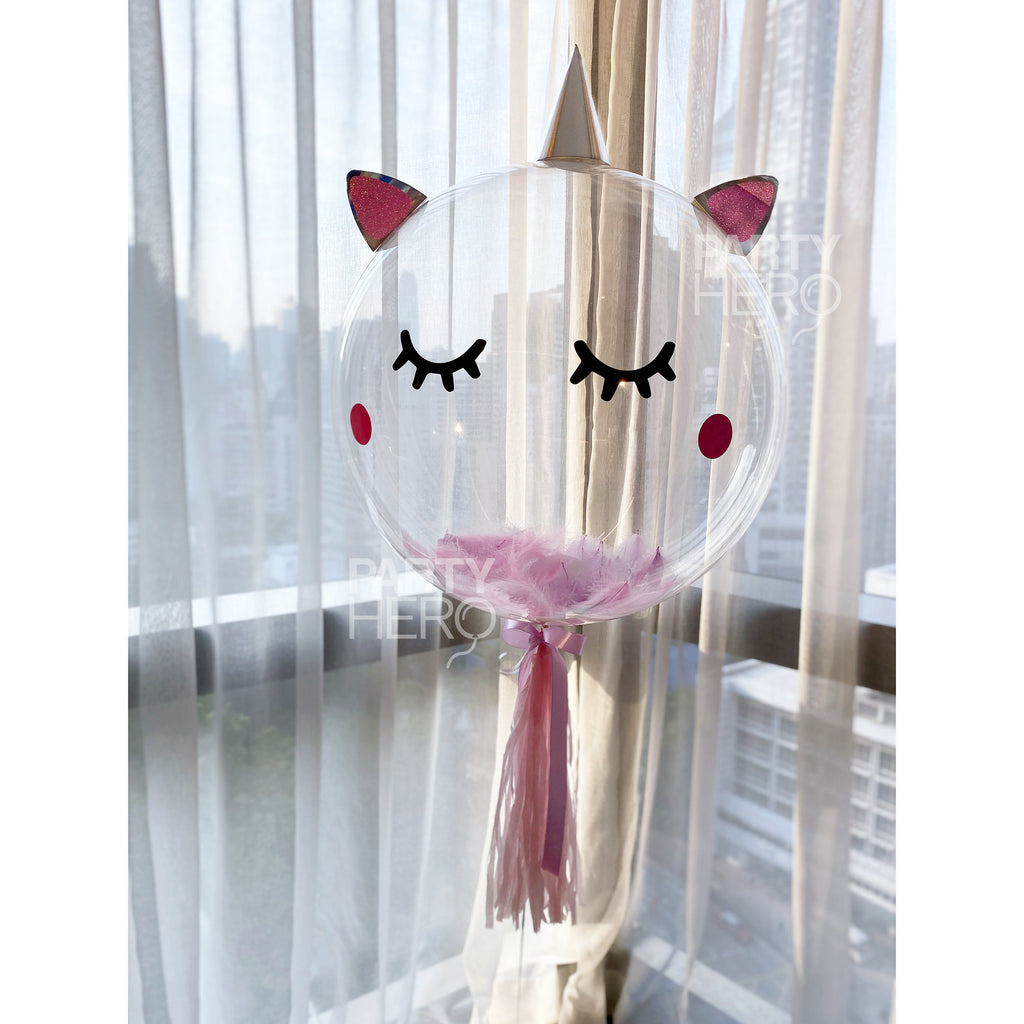 24" 3D Magical Unicorn Helium Crystal Balloon