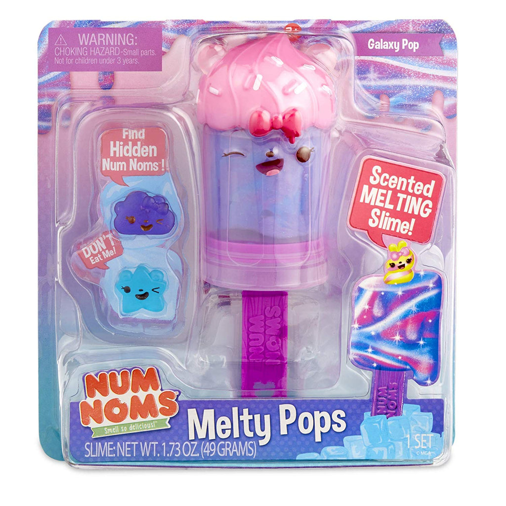 Num Noms Snackables Melty Pops Scented Melting Slime - Galaxy Pop
