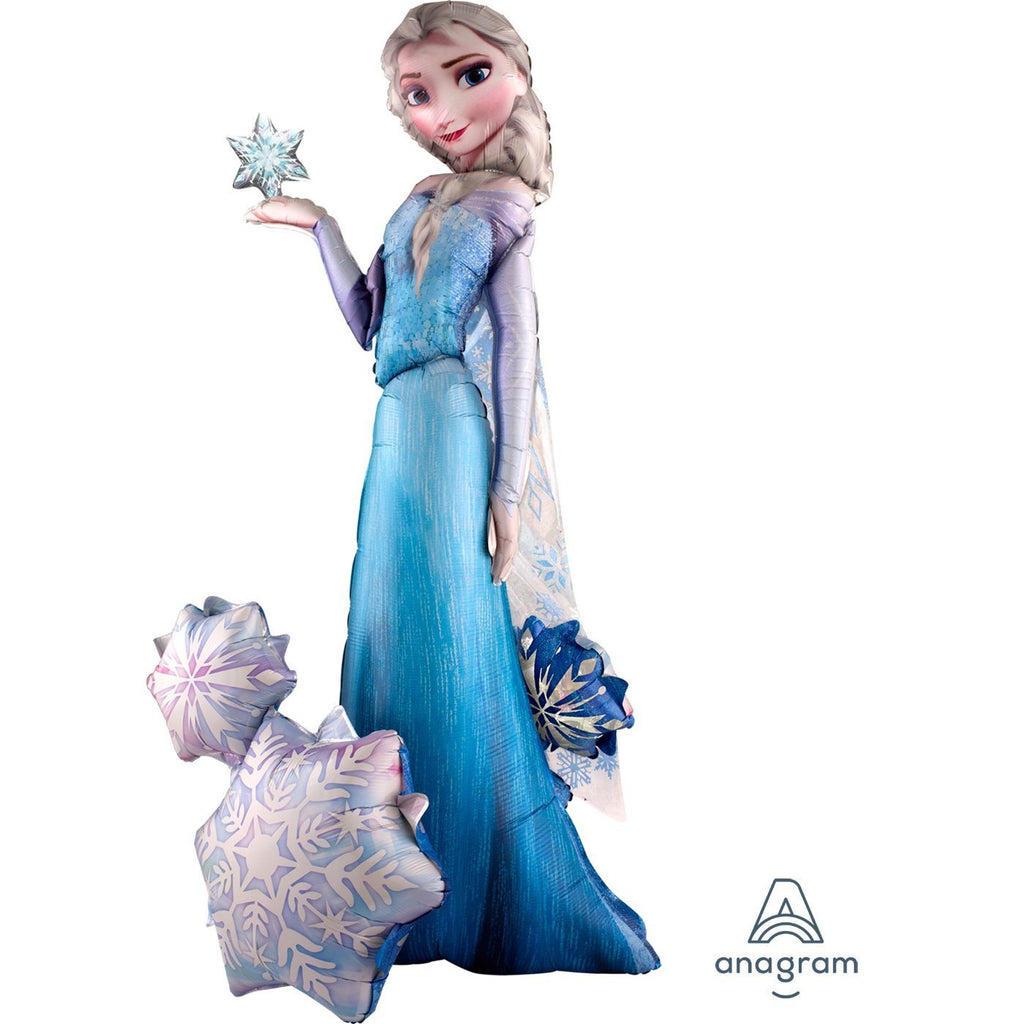 Frozen Elsa The Snow Queen Die Cut AirWalkers Foil Balloon 35in x 57in / 89cm x 145cm