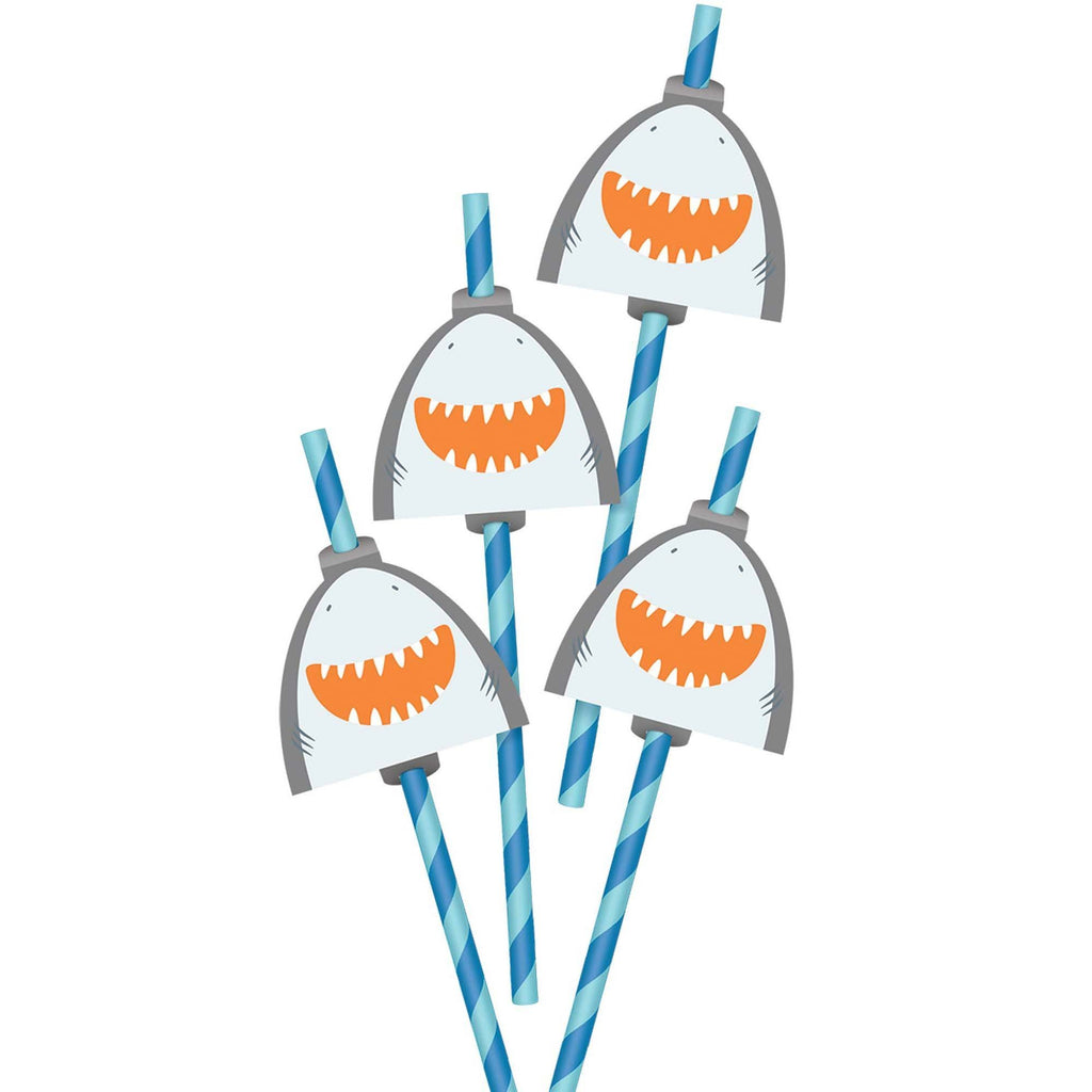 Ahoy Birthday Straw with Add-Ons - Paper - Pack of 12