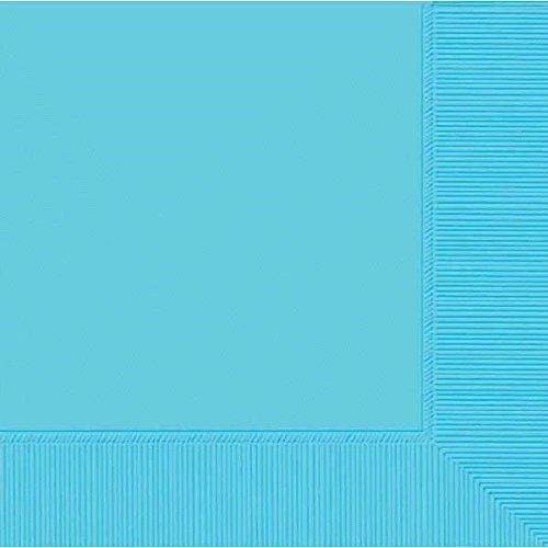 Beverage Napkins 2-Ply 9.8in x 9.8in - Caribbean Blue - Pack of 50