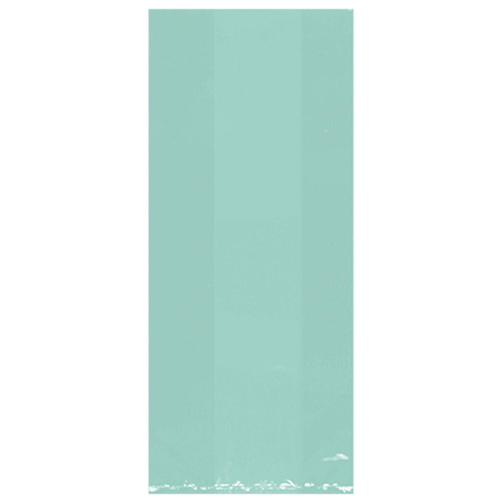 amscan-cello-party-bags-small-robin's-egg-blue-9.5in-x-4in-x-2in-pack-of-25-1