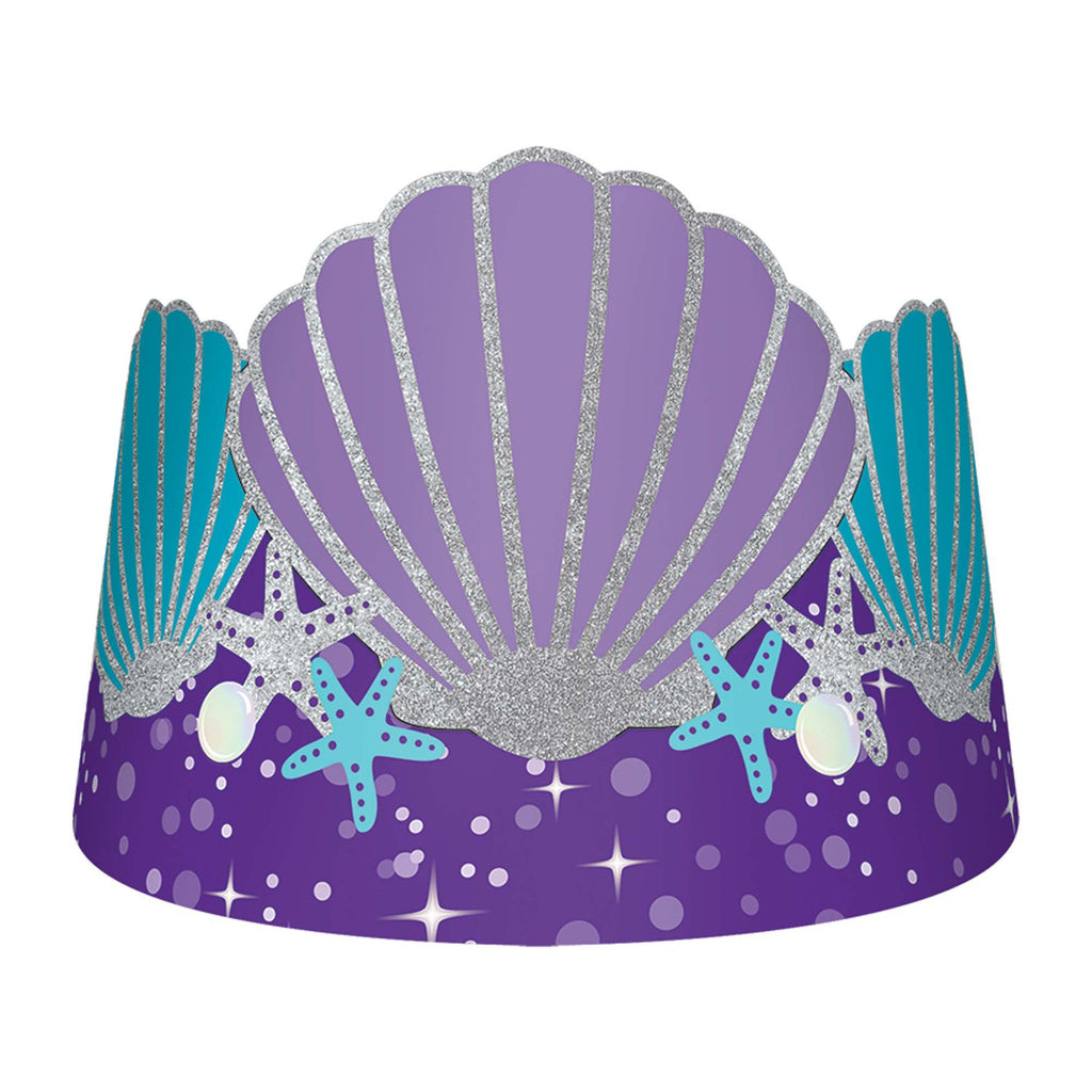 amscan-mermaid-wishes-crowns-glitter-paper-pack-of-8-1