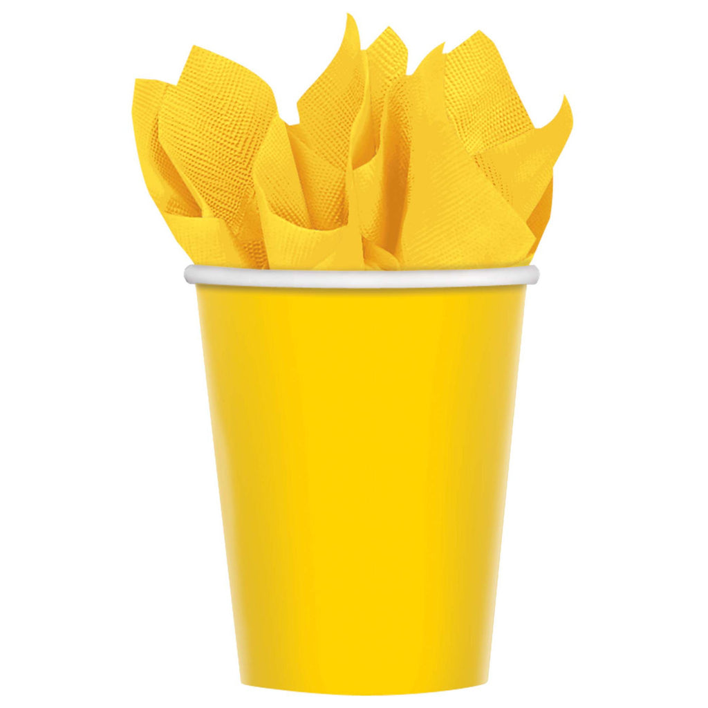 amscan-paper-cups-9oz-yellow-pack-of-8- (1)