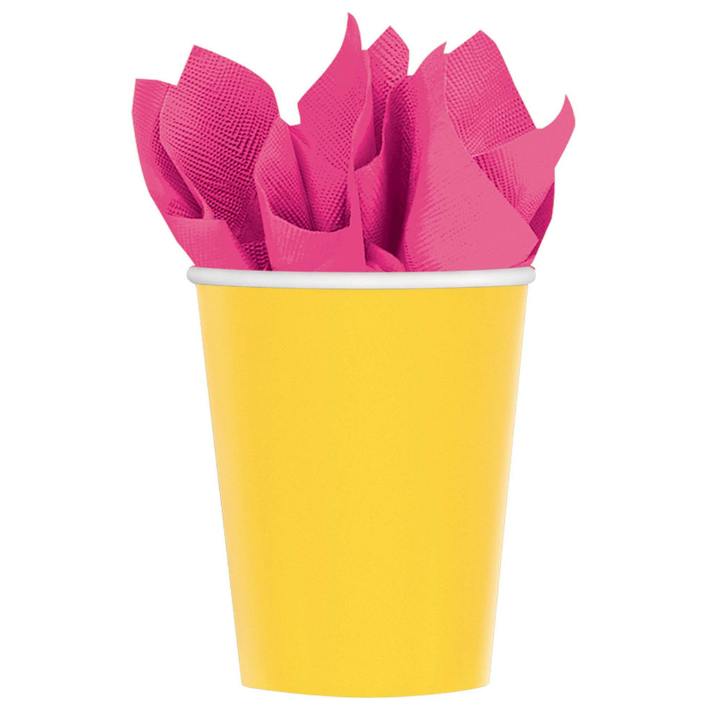 amscan-paper-cups-9oz-yellow-pack-of-8- (3)