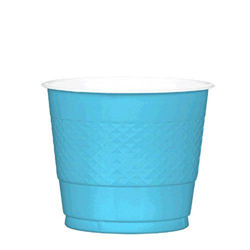 Plastic Cups 9oz - Caribbean Blue - Pack of 20
