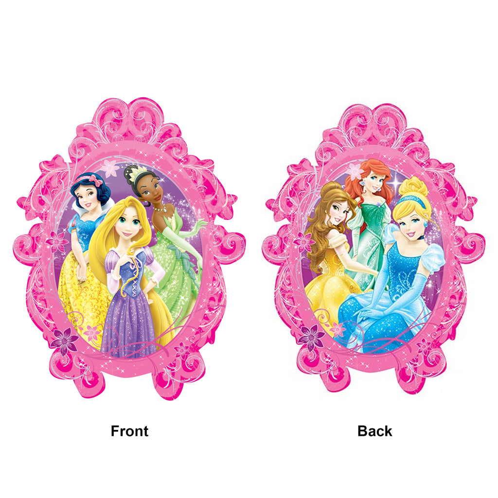 Princesses Frame Die Cut Foil Balloon 25in x 31in / 64cm x 79cm
