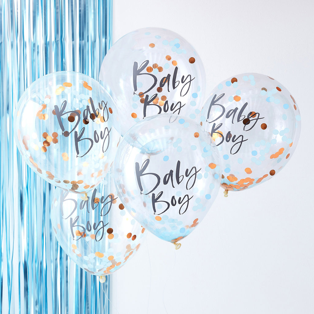 ginger-ray-baby-boy-blue-confetti-latex-balloon-12in-pack-of-5-ginr-tw-802-