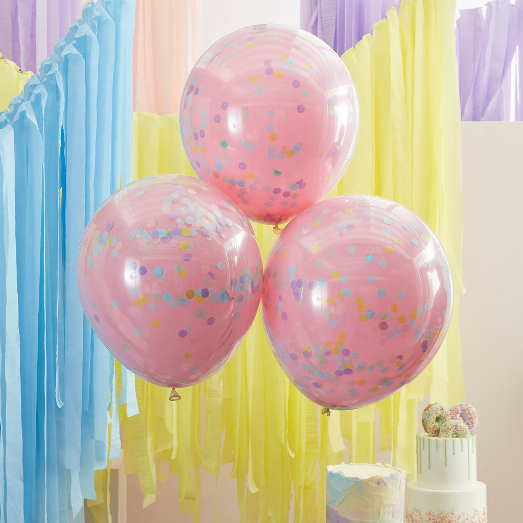 ginger-ray-double-layered-pink-_-pastel-rainbow-confetti-latex-balloon-18in-pack-of-3-ginr-mix-342