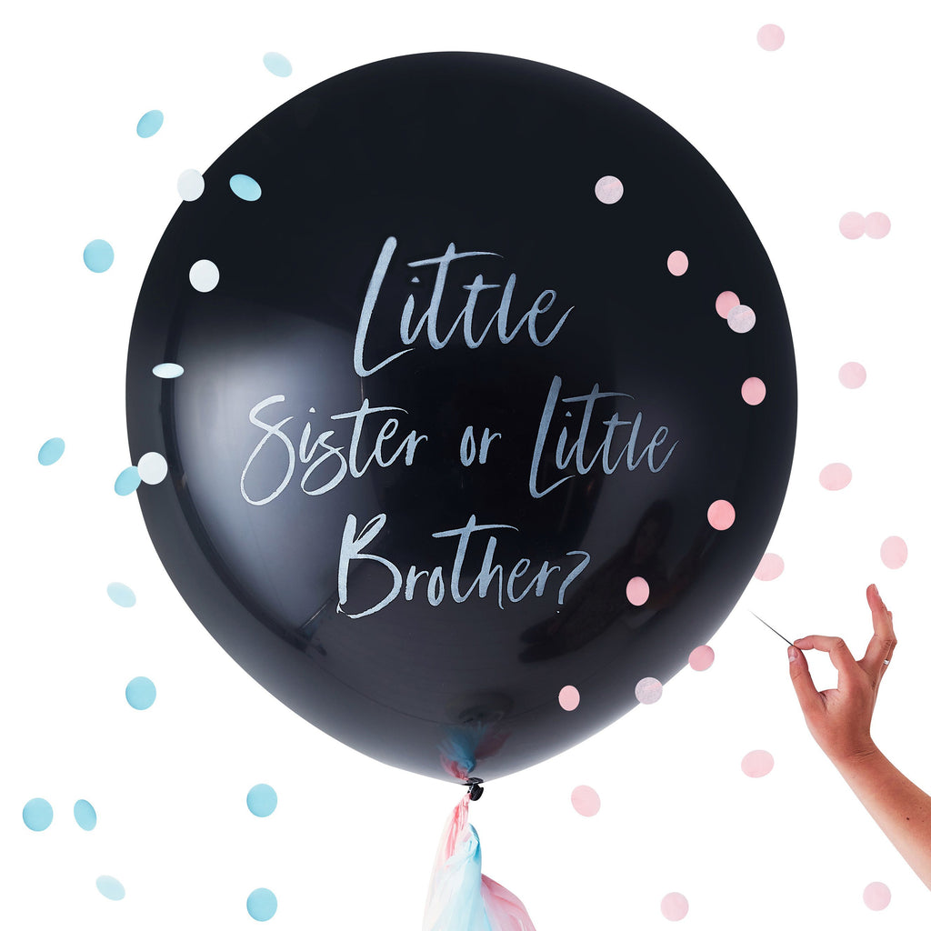 ginger-ray-gender-reveal-little-brother-or-sister-ginat-latex-balloon-36in-ginr-tw-836
