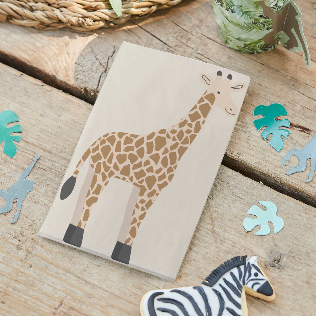 ginger-ray-giraffe-eco-paper-napkins-pack-of-16-ginr-wild-104