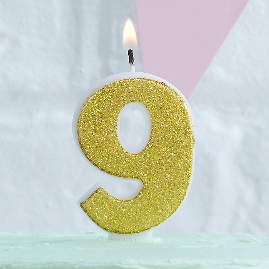 ginger-ray-gold-glitter-9-number-candle-pick-and-mix-ginr-pm-966