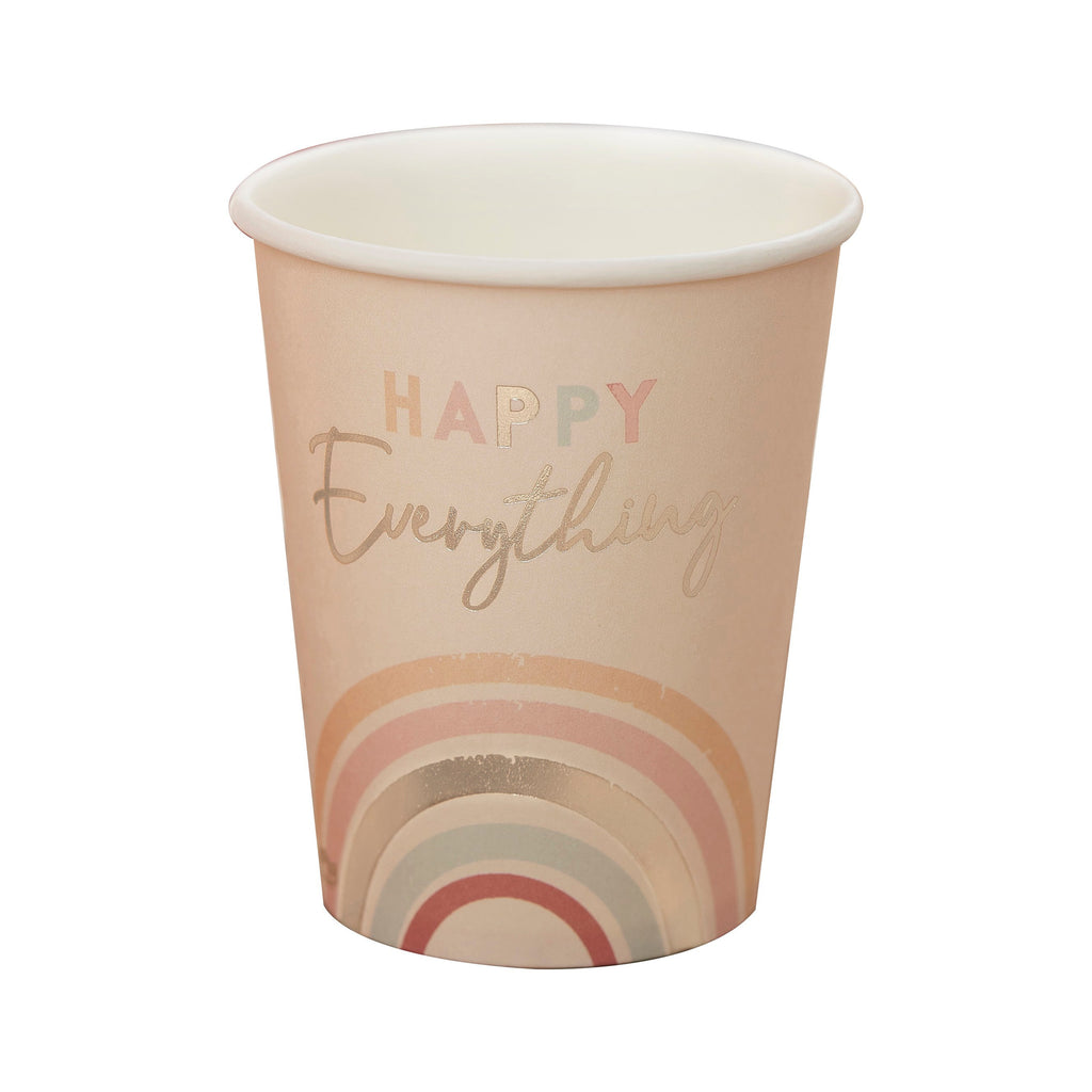 ginger-ray-happy-everything-natural-rainbow-birthday-party-cups-pack-of-8-ginr-hap-115