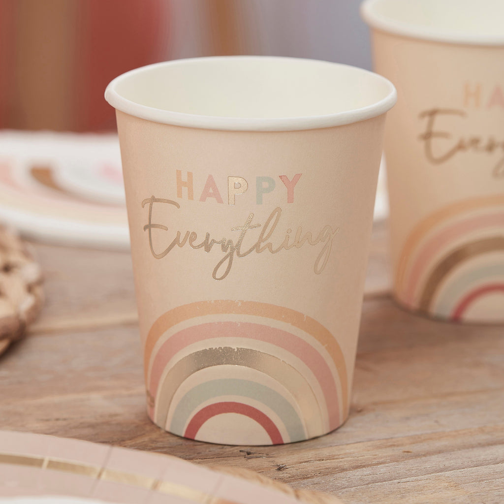 ginger-ray-happy-everything-natural-rainbow-birthday-party-cups-pack-of-8-ginr-hap-115