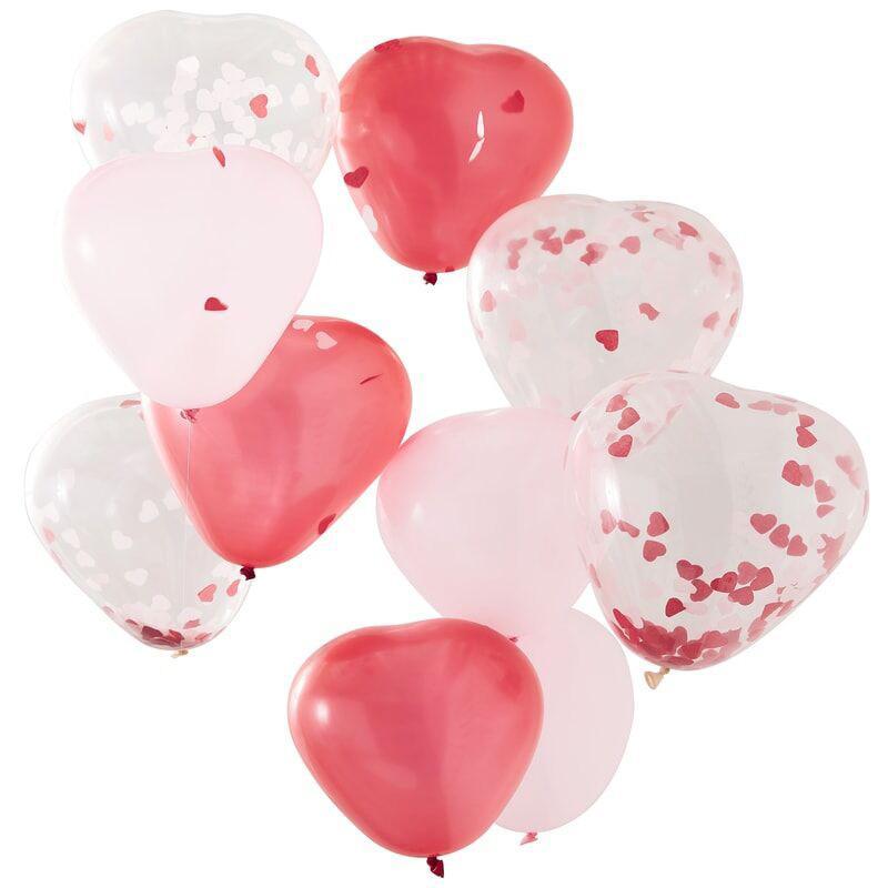 ginger-ray-heart-shaped-pink-red-&-confetti-latex-balloons-pack-of-10- (1)