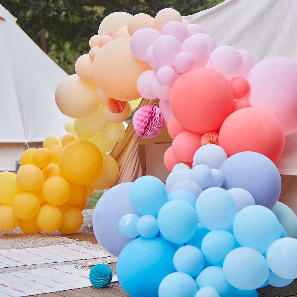 ginger-ray-paper-honeycombs-_-fans-bright-rainbow-balloon-arch-kit-ginr-ba-352