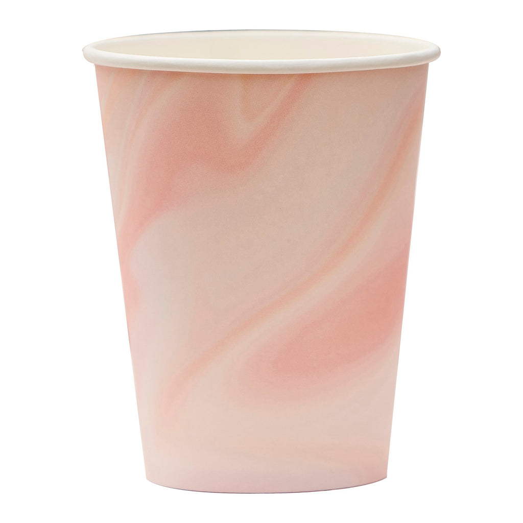 ginger-ray-pink-marble-print-paper-cups-pack-of-8-ginr-mix-621