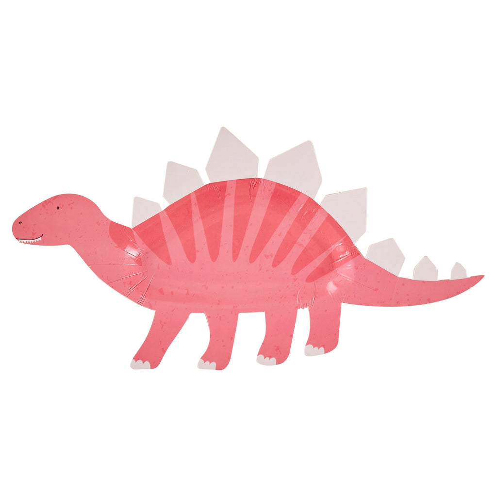 ginger-ray-pink-shaped-dinosaur-sweet-treat-plates-pack-of-8-ginr-dino-104-