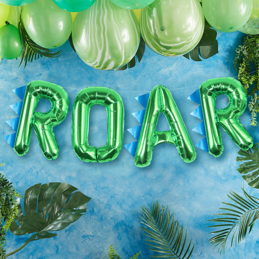 ginger-ray-roar-green-air-filled-foil-balloon-bunting-16in-ginr-rr-306