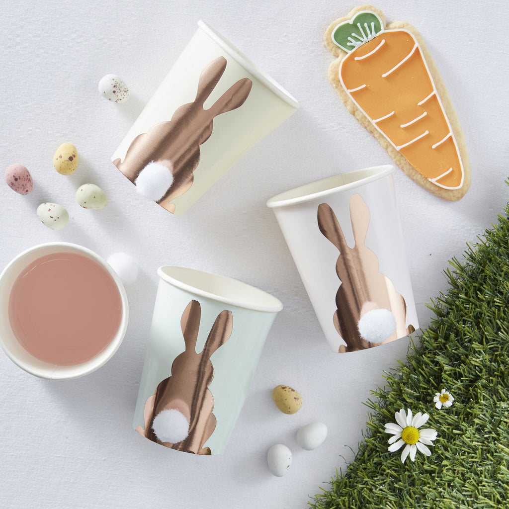 ginger-ray-rose-gold-foiled-pom-pom-paper-cups-hoppy-easter-pack-of-8- (2)