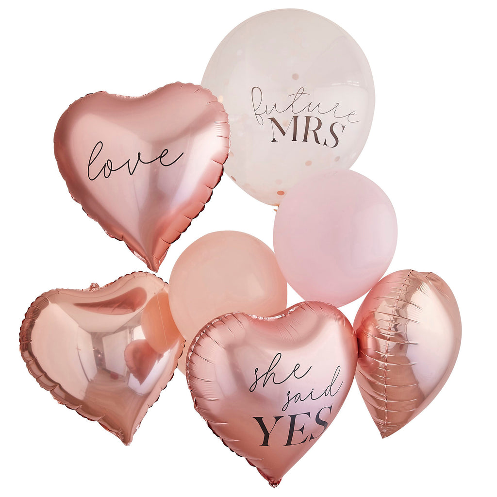 ginger-ray-rose-gold-hen-party-mix-balloon-set-ginr-hn-854