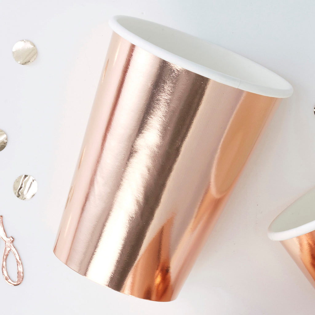 ginger-ray-rose-gold-paper-cups-pack-of-8-ginr-pm-327