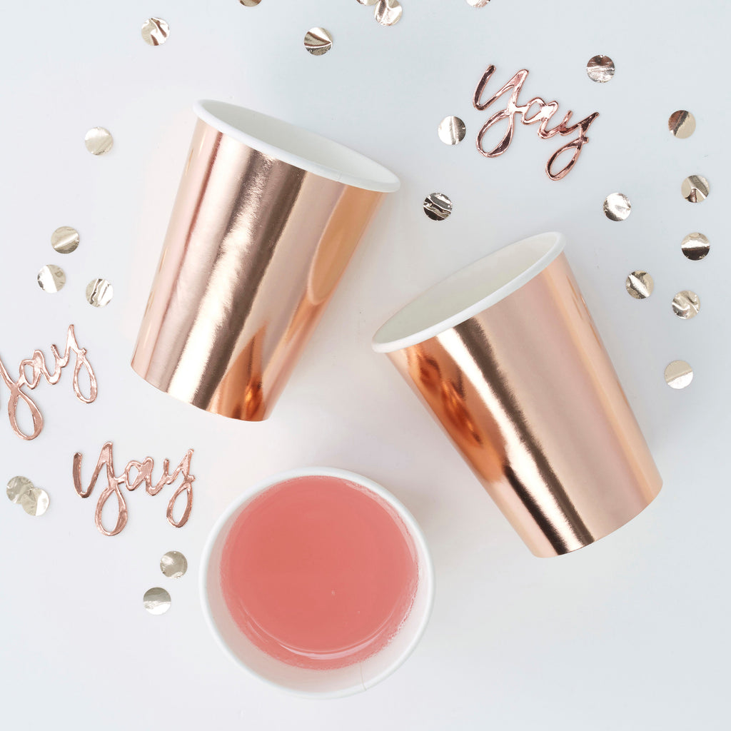 ginger-ray-rose-gold-paper-cups-pack-of-8-ginr-pm-327