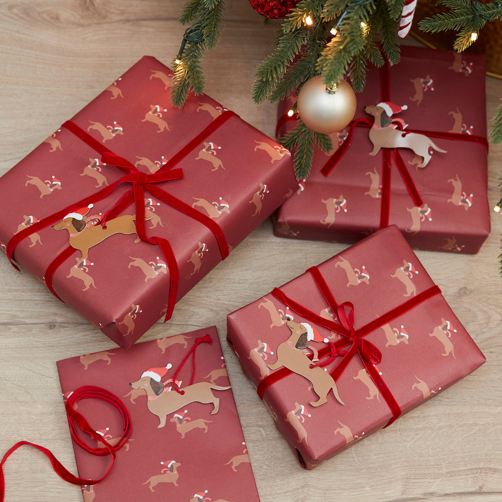 ginger-ray-sausage-dog-christmas-wrapping-paper-kit-ginr-mry-160-