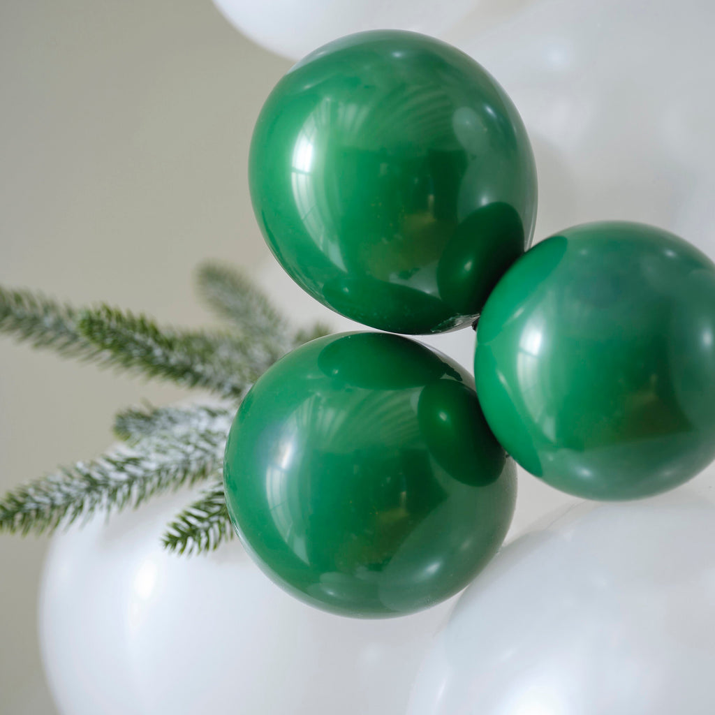 ginger-ray-white-_-dark-green-snowy-christmas-with-frosted-foliage-balloon-arch-kit-ginr-nn-153