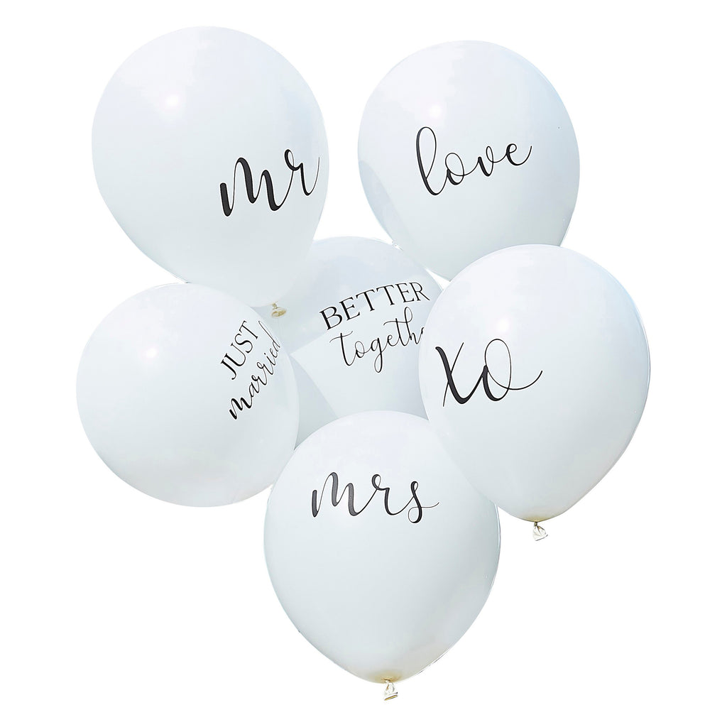 ginger-ray-white-wedding-latex-balloon-12in-pack-of-6-ginr-br-374-