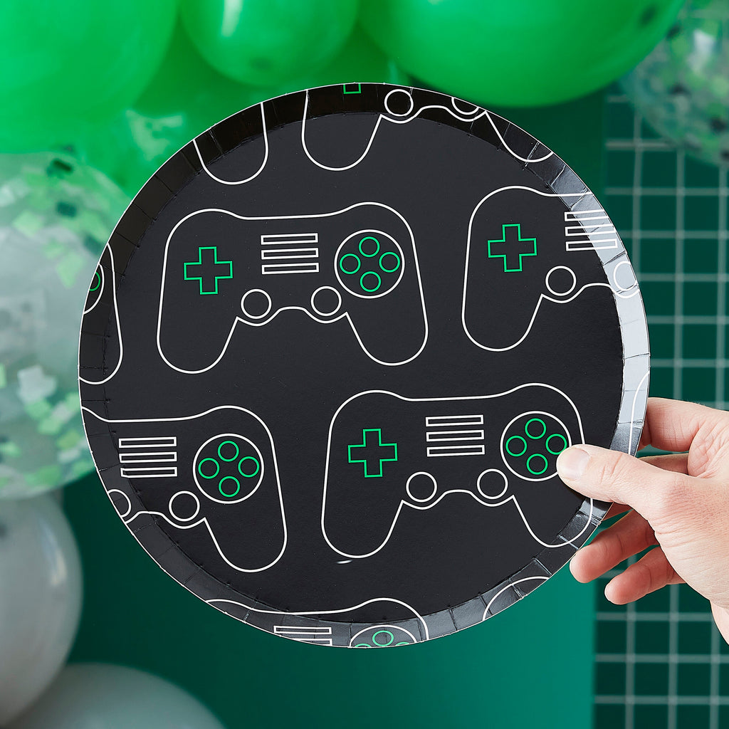 ginger-raygame-controller-paper-plates-pack-of-8-ginr-game-100