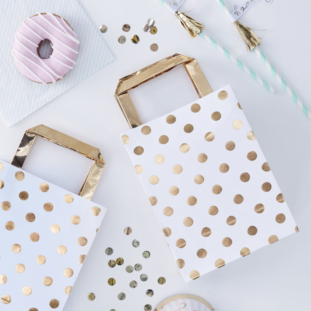 ginger-ray-gold-foiled-polka-dot-party-bags-pick-&-mix-pack-of-5- (1)