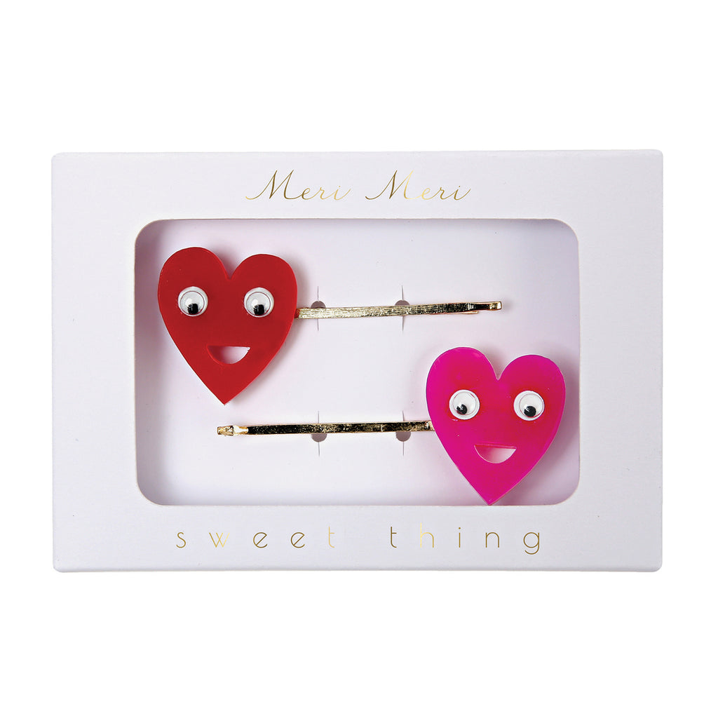 Heart Hair Pins - Set of 2