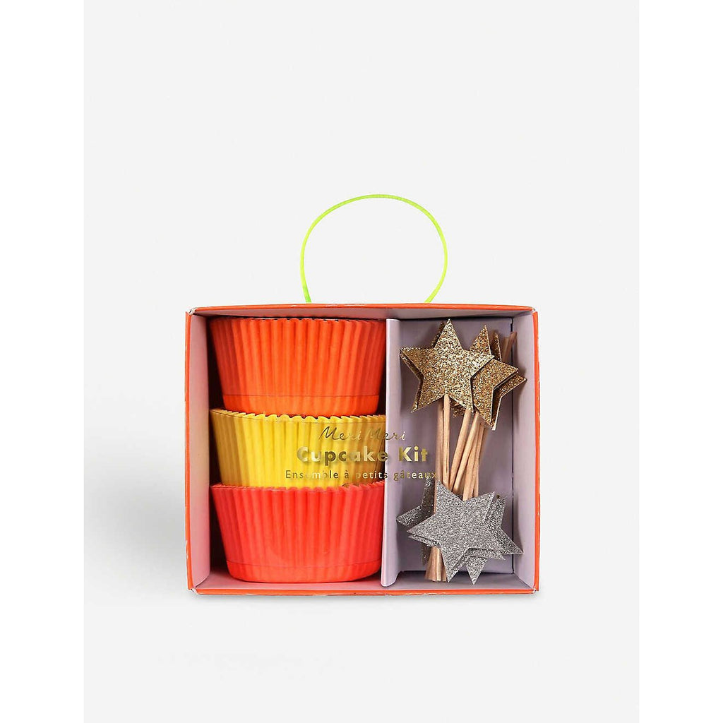 Neon & Star Cupcake Kit