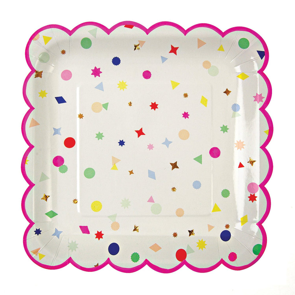 Toot Sweet Charms Scallop Edge Plates 9in - Pack of 8