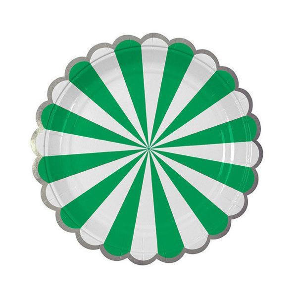 Toot Sweet Green Large Plates - Pack of 8