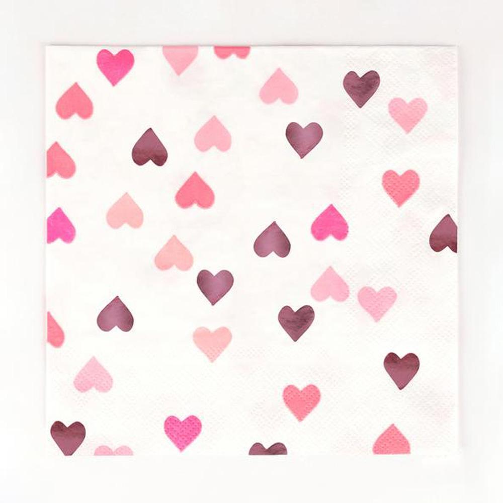 my-little-day-paper-napkins-pink-foiled-heart-pack-of-16- (1)
