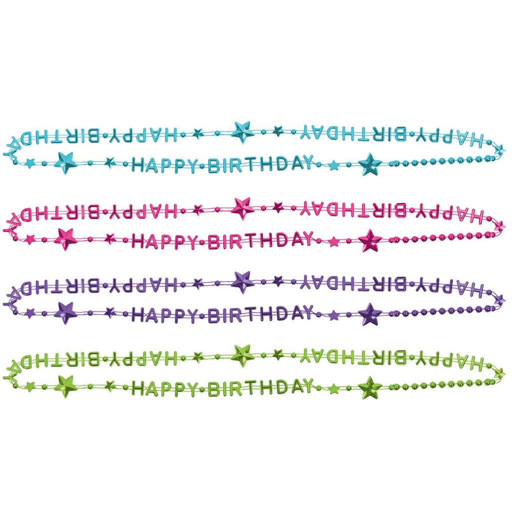 Necklaces Purple & Teal 32in - Pack of 6