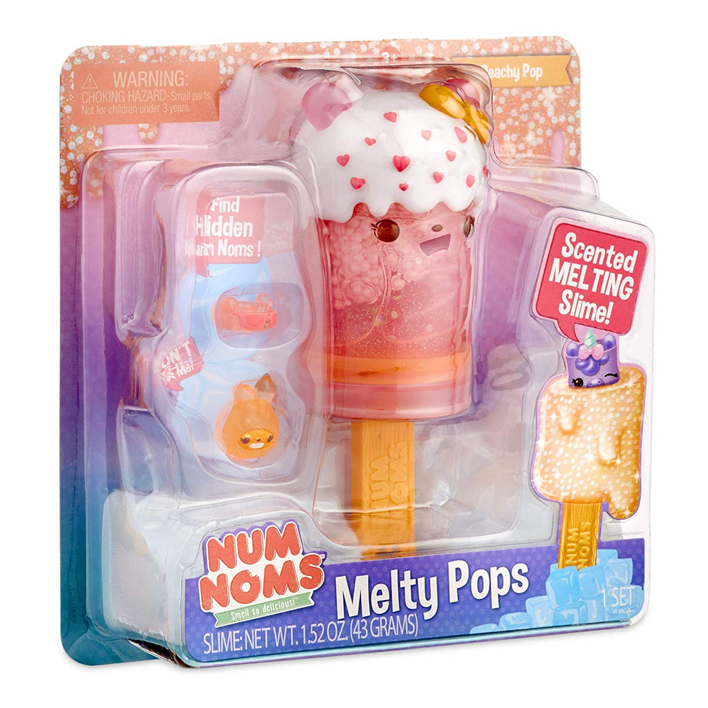 Num Noms Snackables Melty Pops Scented Melting Slime - Peachy Pop
