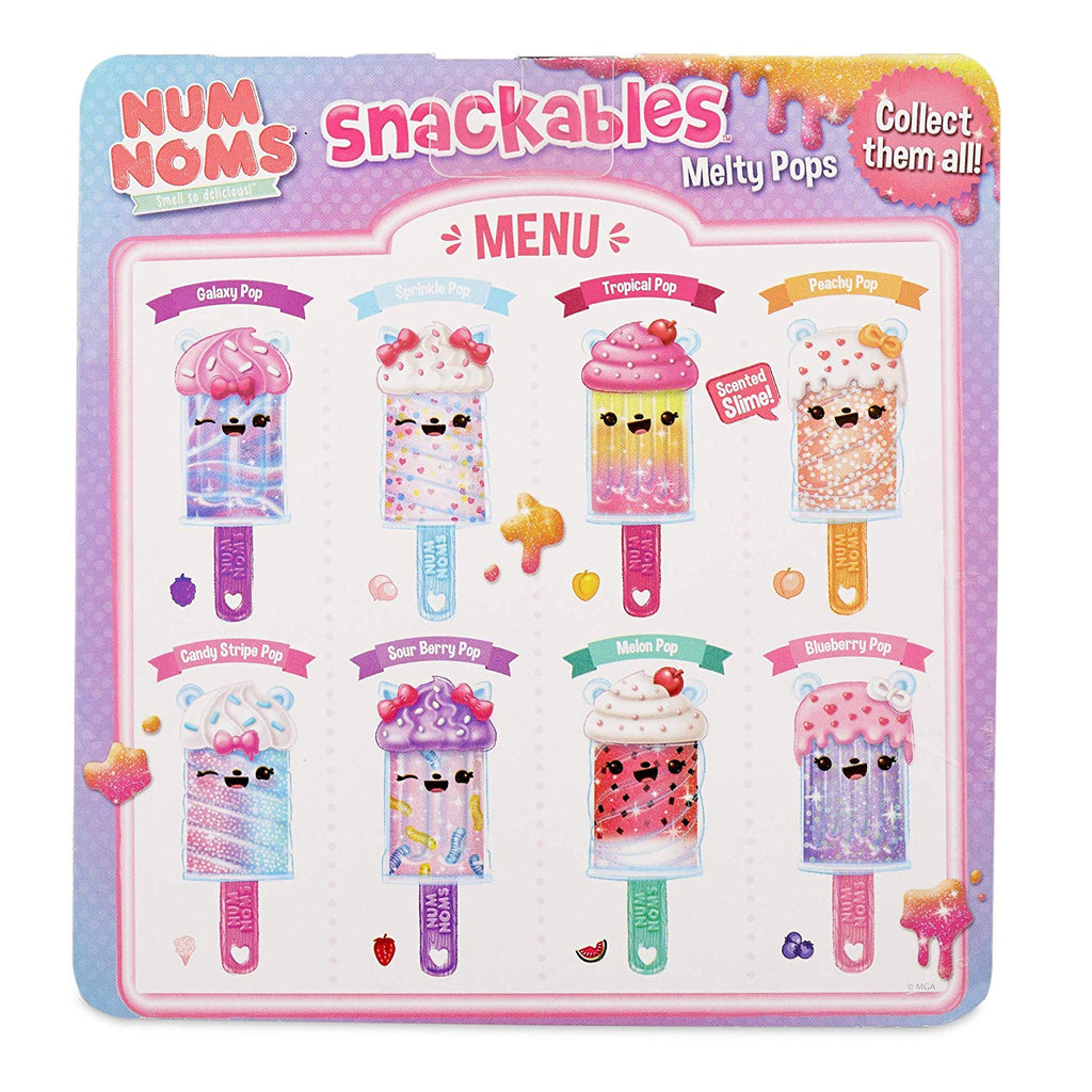 Num Noms Snackables Melty Pops Scented Melting Slime - Peachy Pop
