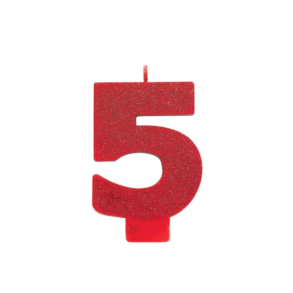 number-"5"-cake-candle-glitter-red-1